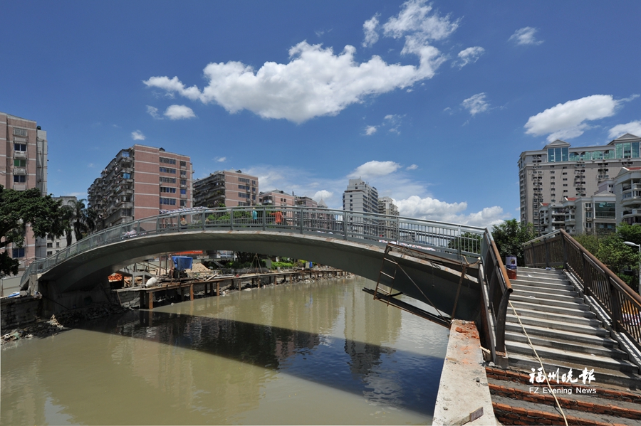 晉安河新湖塍橋月底前啟用　有望解決汛期阻水問題