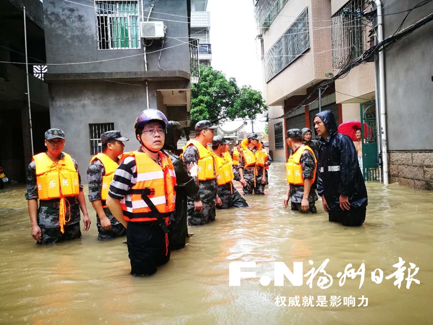 長樂江田全力抗災(zāi)搶險　6小時轉(zhuǎn)移危險區(qū)域450余人