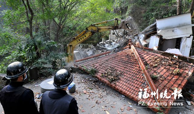 高蓋山公園內(nèi)8處違建被拆 確保明年順利建成生態(tài)公園