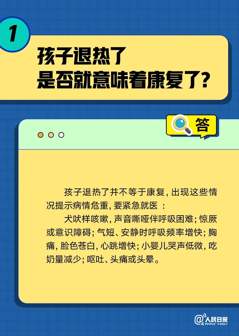 兒童“陽過”后應注意些什么？四問四答