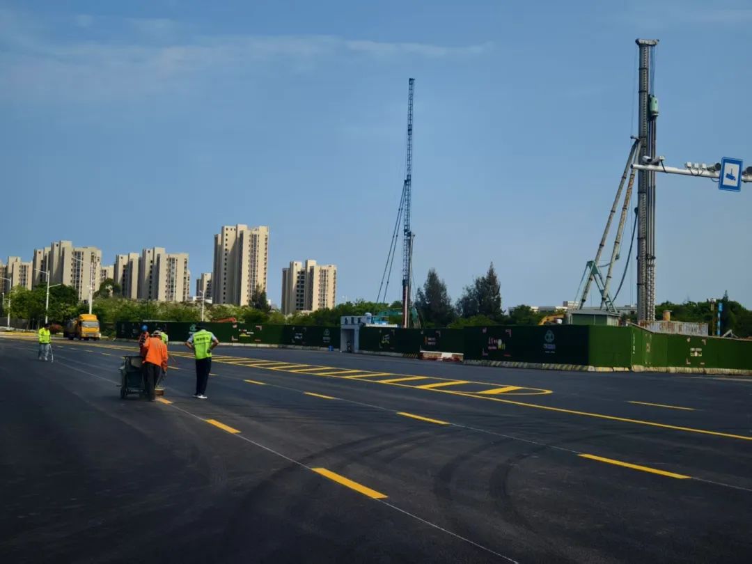 沙尾站萬新路臨時開通