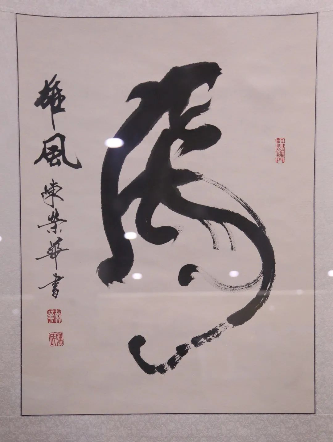 陳榮華書(shū)法作品展揭幕儀式在區(qū)博物館舉行