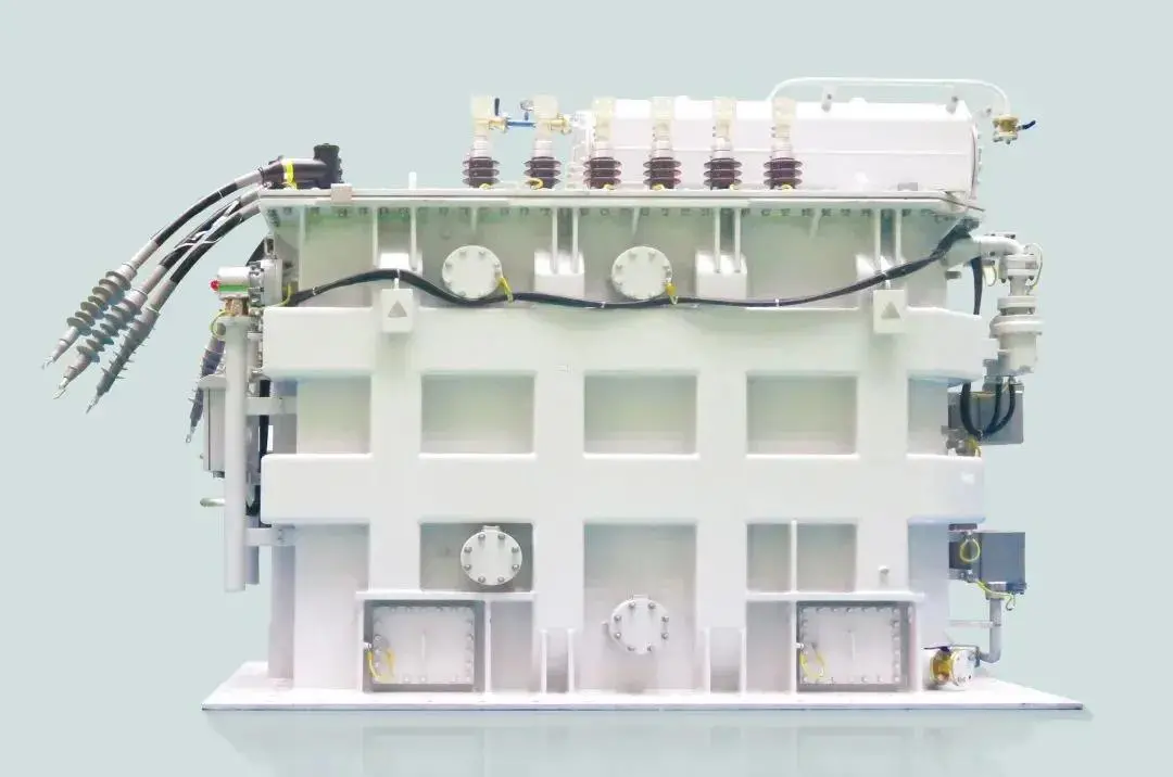 國內(nèi)首臺最大容量海上風電塔筒變壓器在長樂投運成功