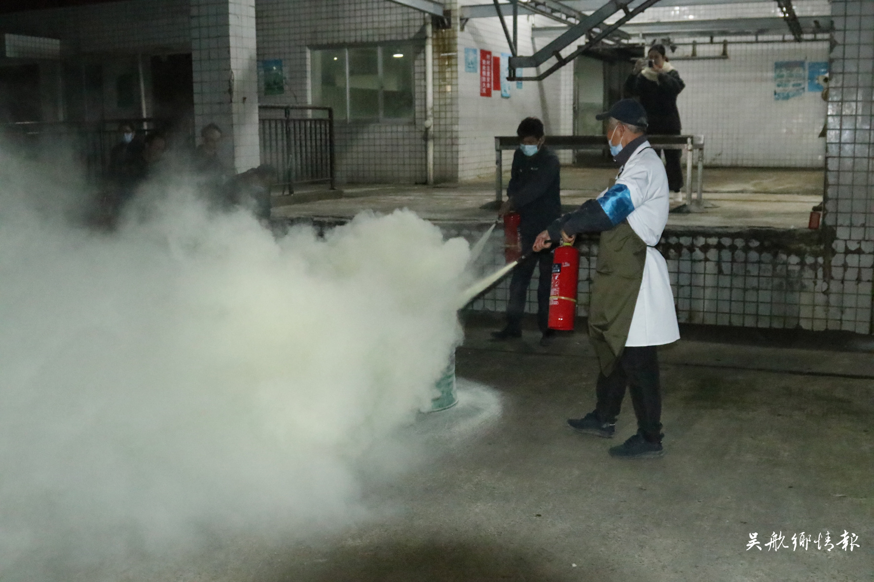 牲畜定點屠宰場秋冬消防安全演練舉行