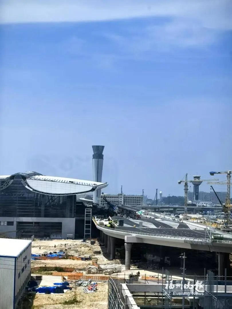 長樂機場T2站前高架即將通車